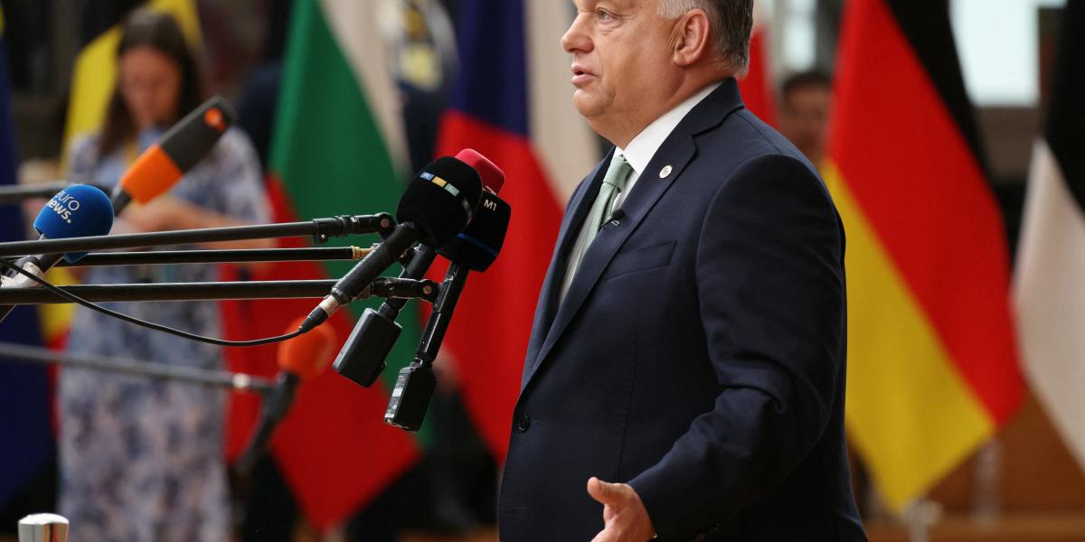 Orbán Viktor sajtótájékoztatója az EU-tagállamok vezetőinek brüsszeli találkozóján június 26-án 