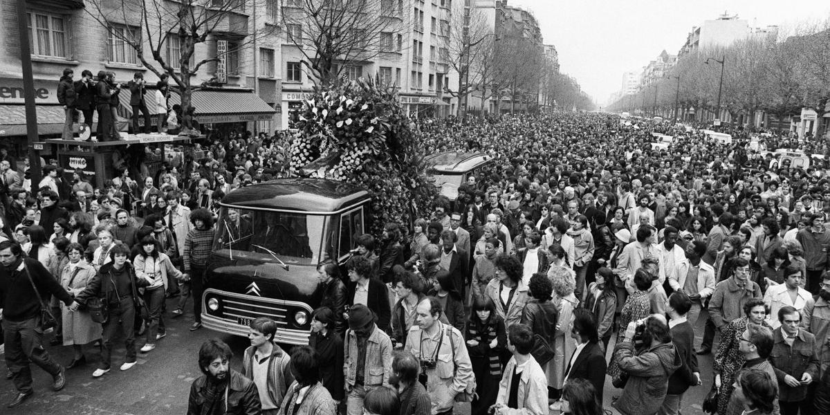 Jean-Paul Sartre temetése 1980. április 19-én, a hatvannyolcas nemzedék utolsó tömegdemonstrációja volt