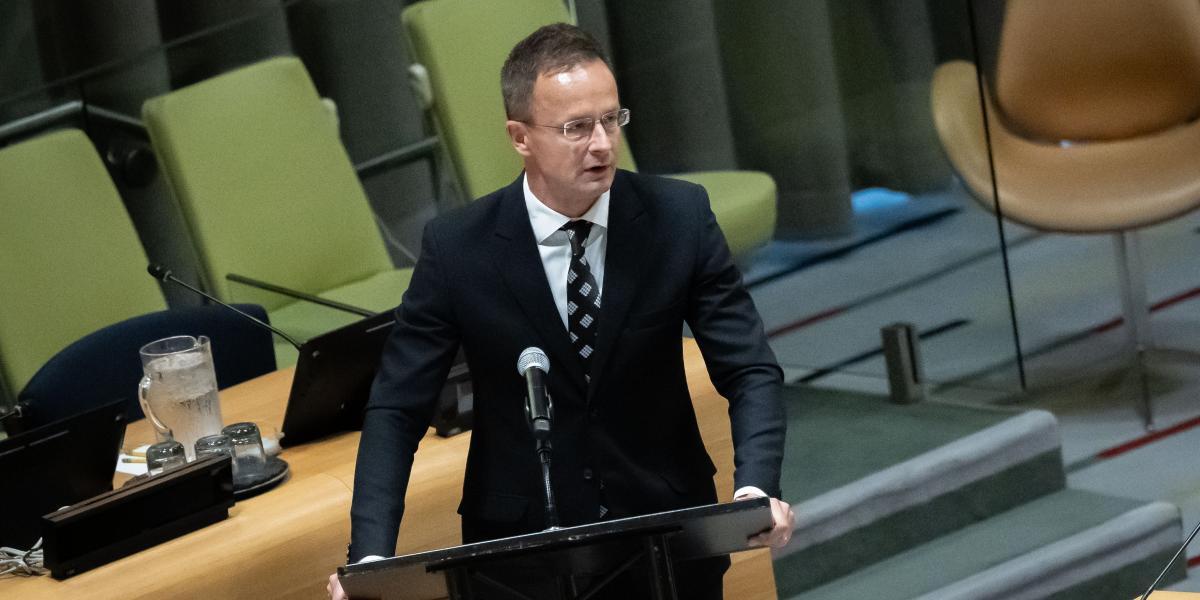 Szijjártó Péter New Yorkban szeptember 22-én 