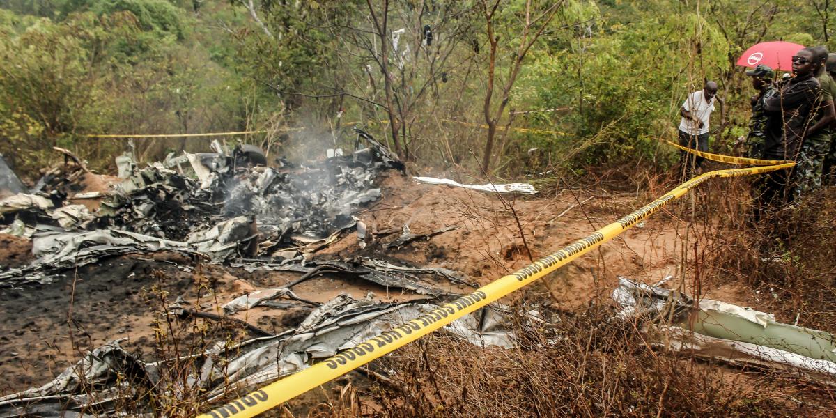 A lezuhant gép roncsai október 28-án 