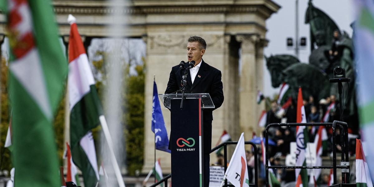 Magyar Péter, a Tisza Párt elnöke