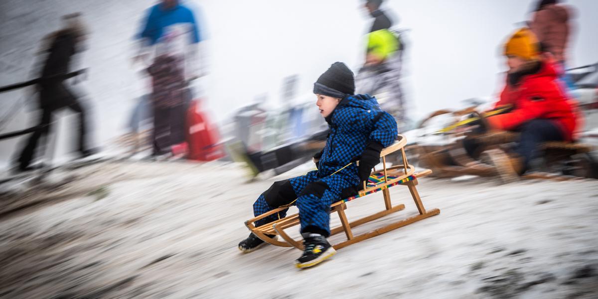 Ma már Bécsben is kimondottan mázli kell ahhoz, hogy kiélvezzük a havazást, szánkózzunk egyet (képünk illusztráció)
