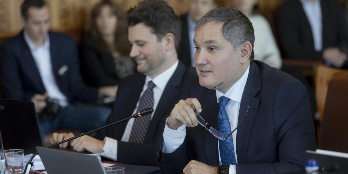 Nagy Márton a költségvetési bizottsági meghallgatásán az Országházban december 1-jén