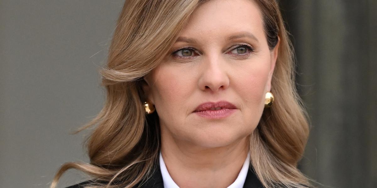 Olena Zelenska a találkozó előtt Párizsban, december 1-jén.