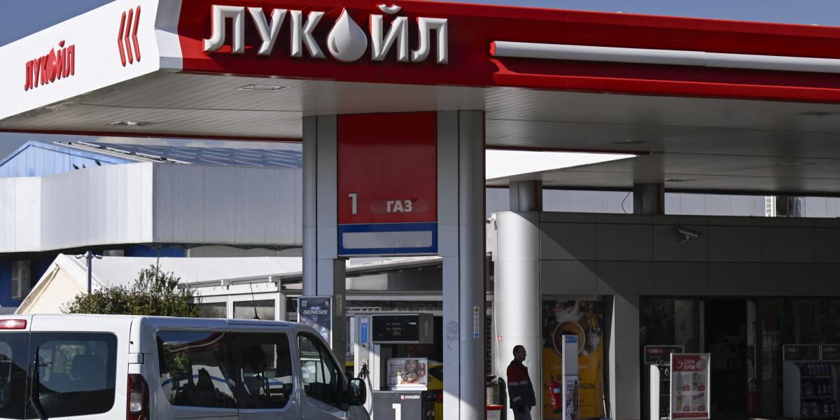 Lukoil-kút Szófiában. 