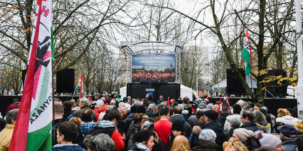 A Tisza Párt gyűlése Kecskeméten december 6-án 