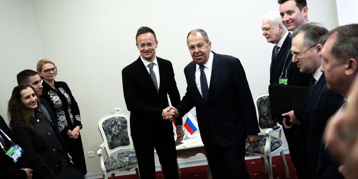 Szijjártó Péter és Szergej Lavrov találkozója Minszkben október 28-án 