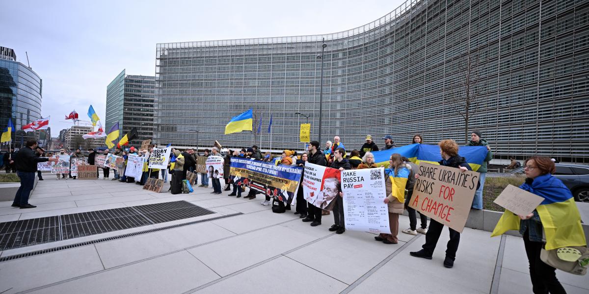 Brüsszelben tüntettek Ukrajna támogatásáért