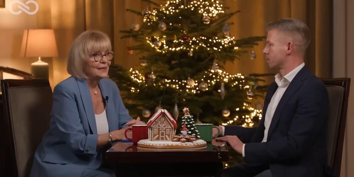 Magyar Péter karácsonyi interjúja Szily Nórával. 