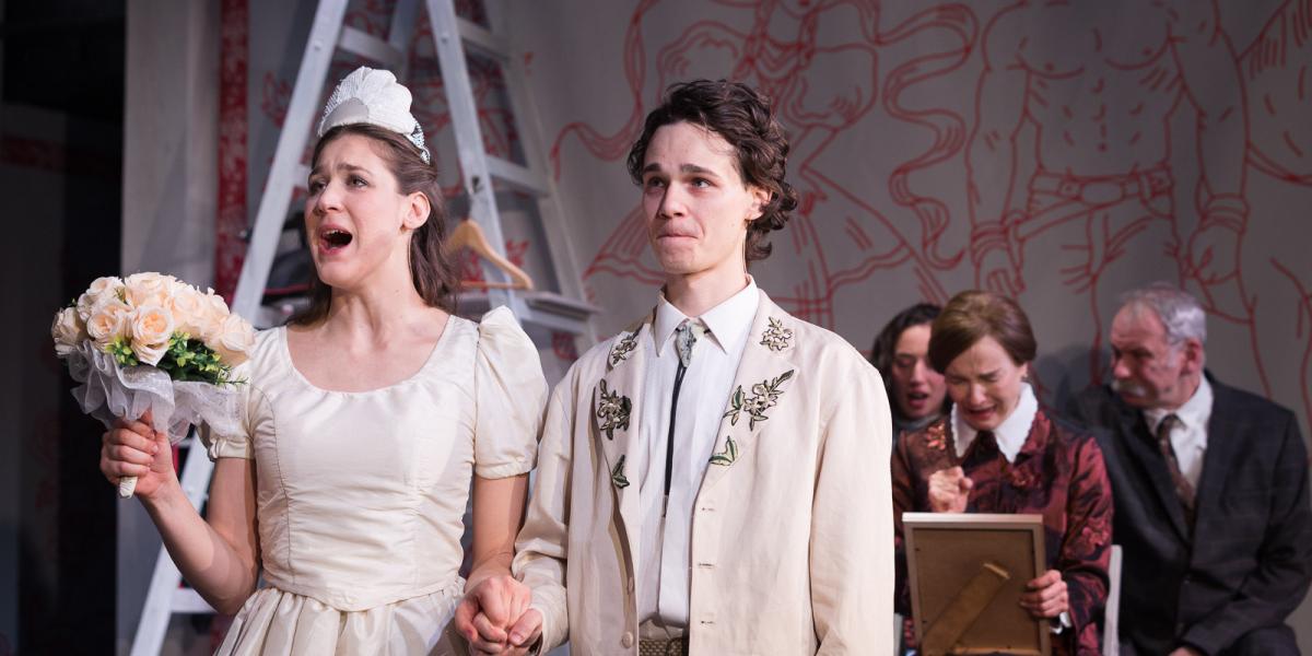 Kádár Kinga és Katona Péter Dániel, a háttérben Kováts Adél és Berényi Nóra Blanka