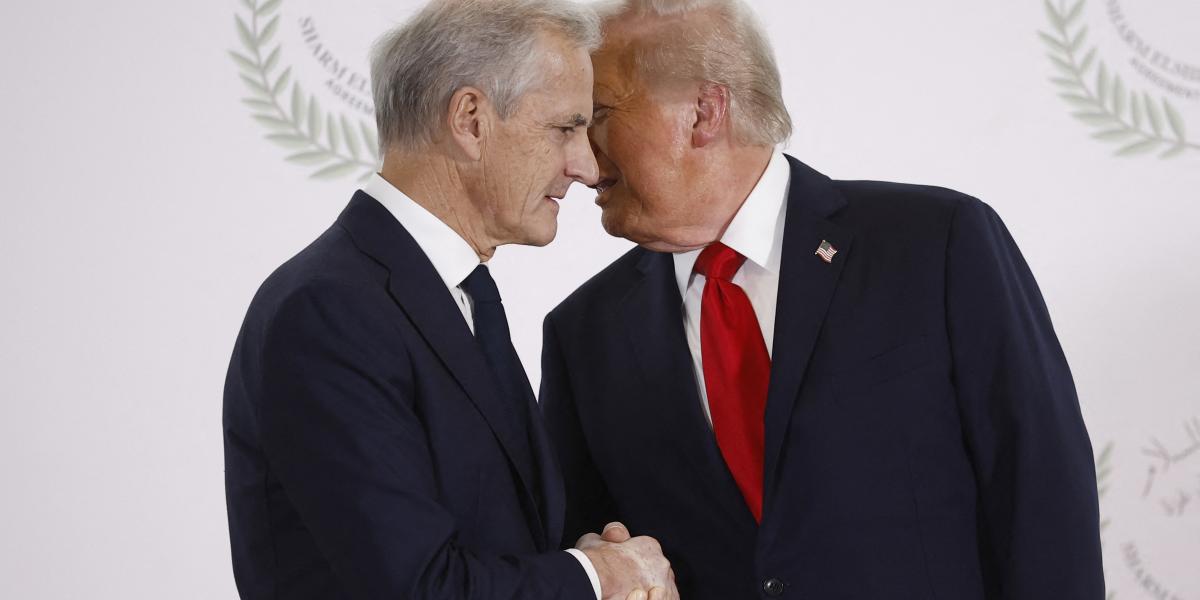 Jonas Gahr Store és Donald Trump