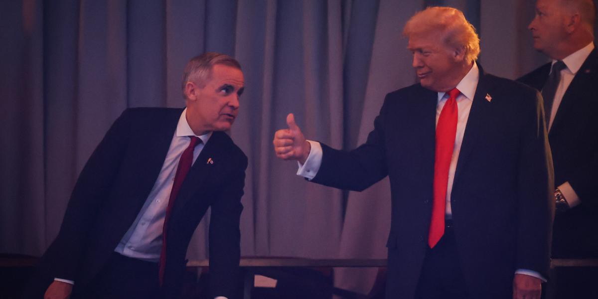 Mark Carney és Donald Trump 