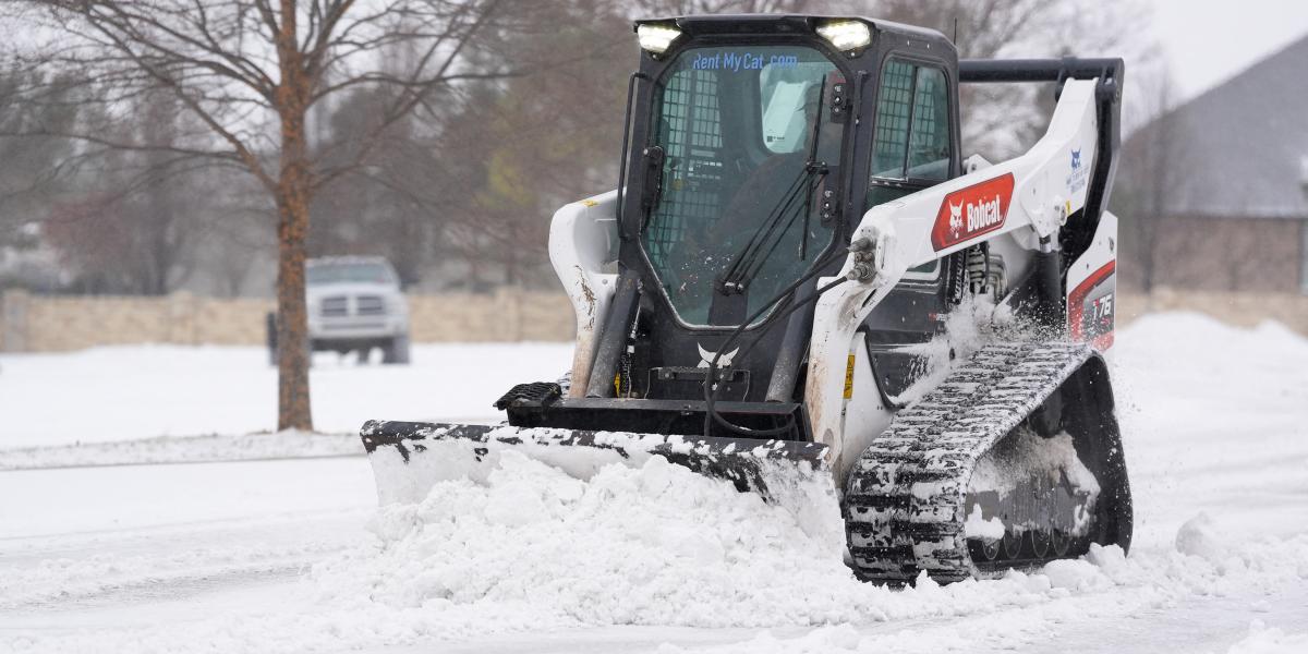 Hókotró az Oklahoma állambeli Tulsa déli részén 2026. január 24-én