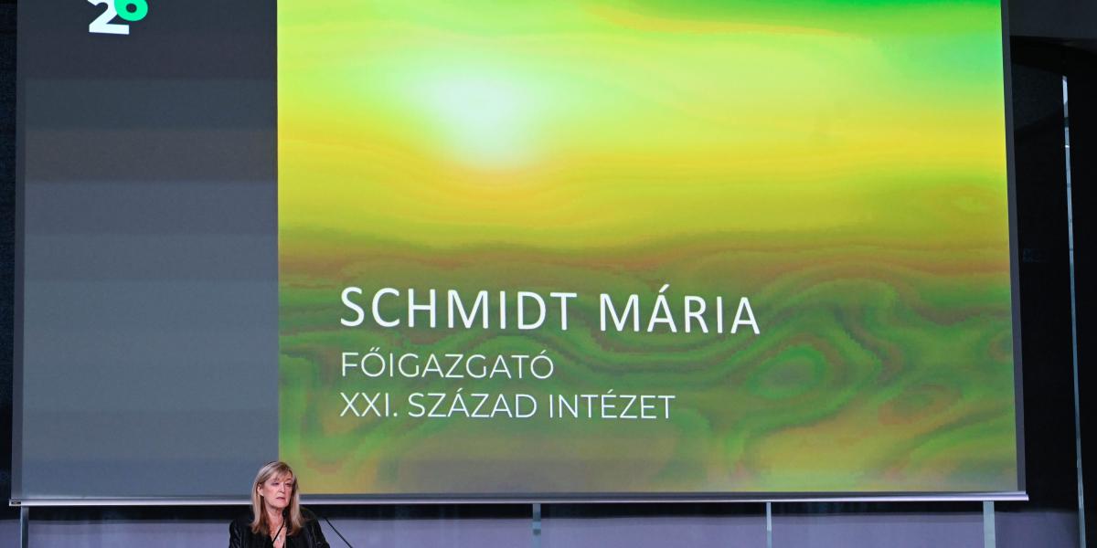 Schmidt Mária a MOL Campusban 2026. január 26-án.