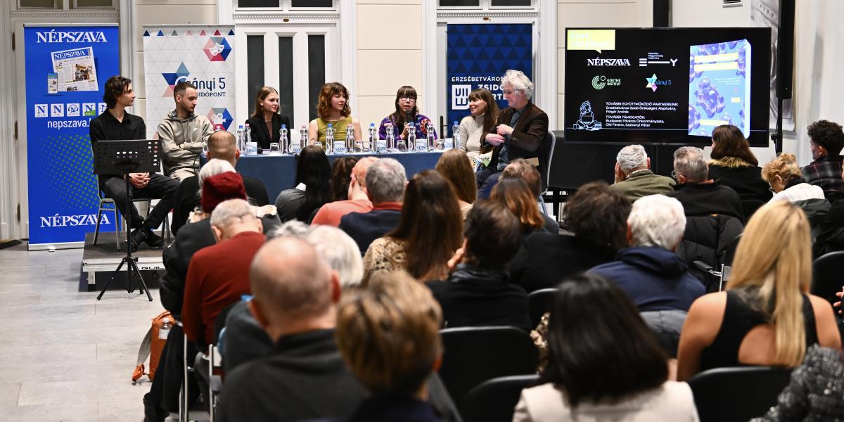 Balról jobbra: Kiss Bálint Béla, Fekete Gergő, Bolovits Bodza, Bátor Emma, Krolikowski L.Lilian, Bálint Orsolya és Upor László