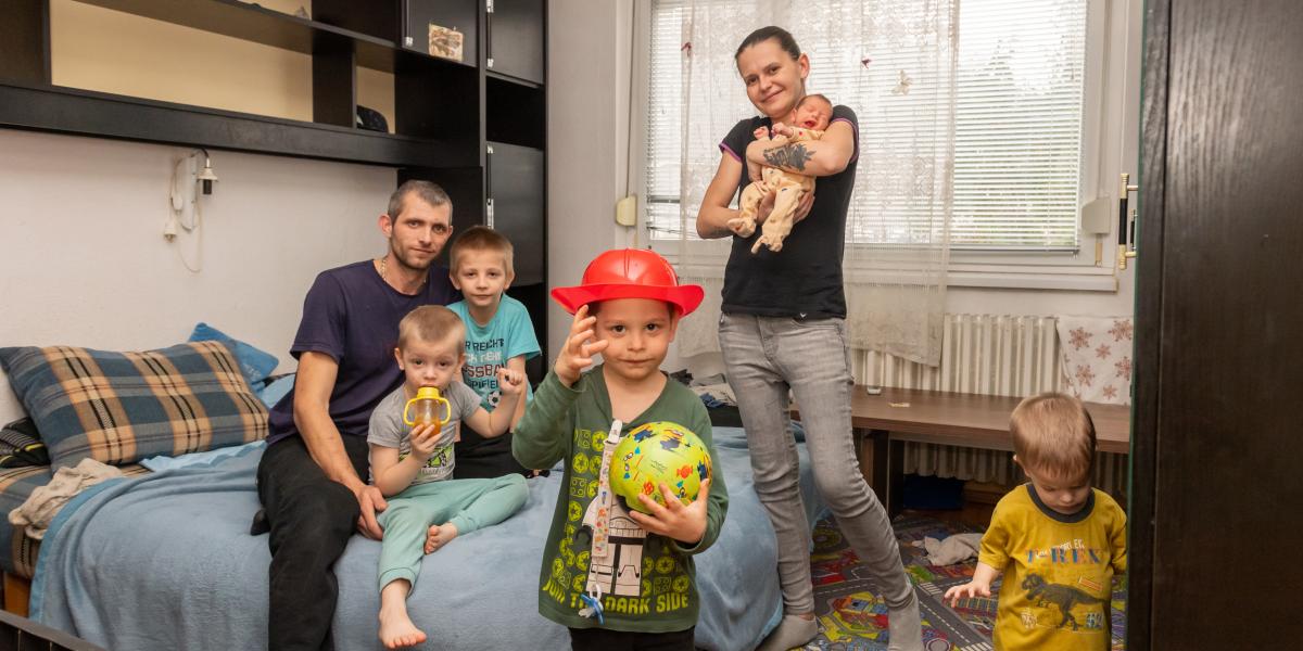 A Bodnár családnál a négy fiú után érkezett a kislány, Lilien