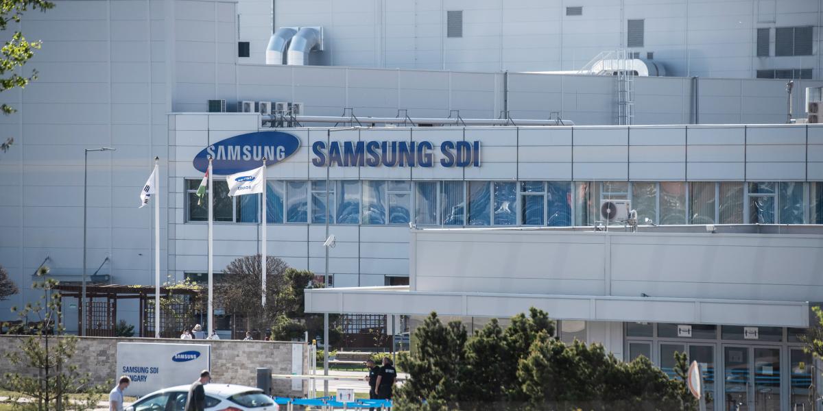A Samsung SDI gödi üzeme