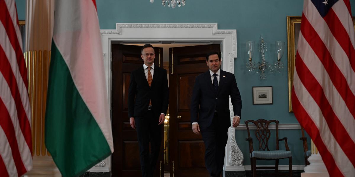 Szijjártó Péter és Marco Rubio 2025 márciusában.