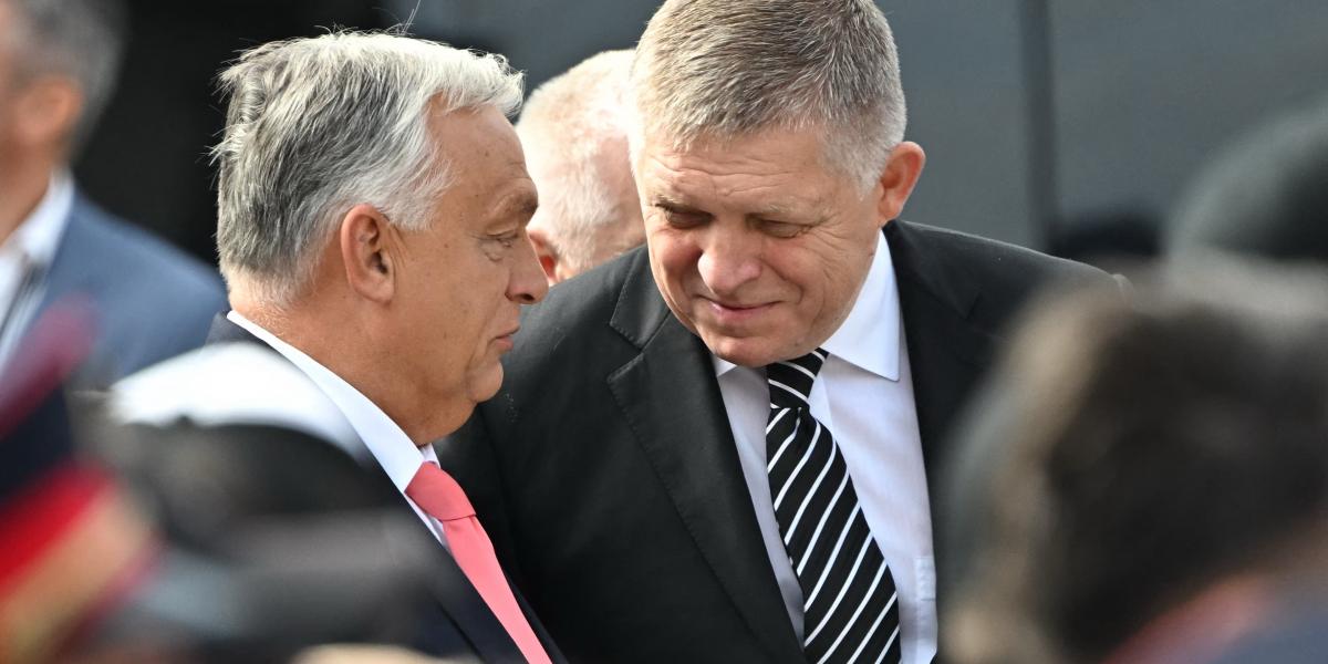 Orbán Viktor és Robert Fico 2025. szeptember 28-án