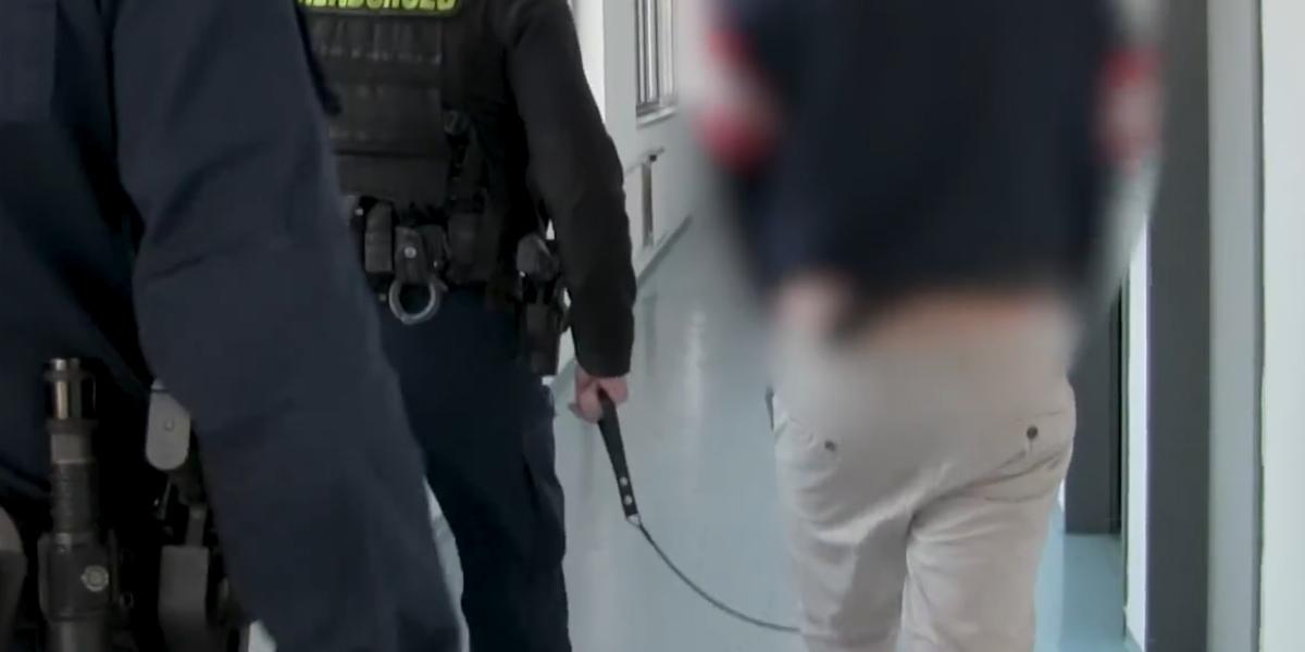 A gyanúsított elfogásakor, 2024-ben készült felvétel 