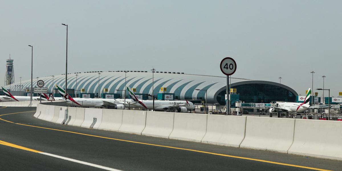 A dubaji nemzetközi repülőtér - Korábbi felvétel 