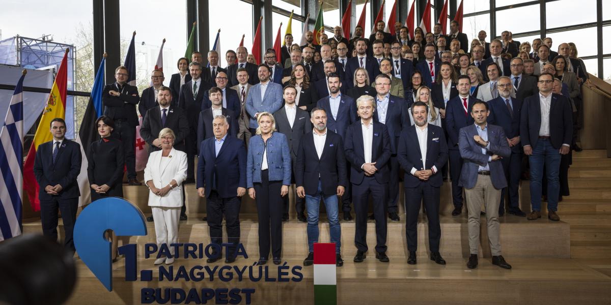 Az 1. Patrióta Nagygyűlés résztvevői a Millenárison 2026. március 23-án.