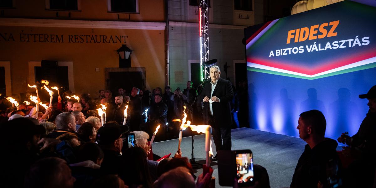 Orbán Viktor Szentendrén, 2026. március 20-án.