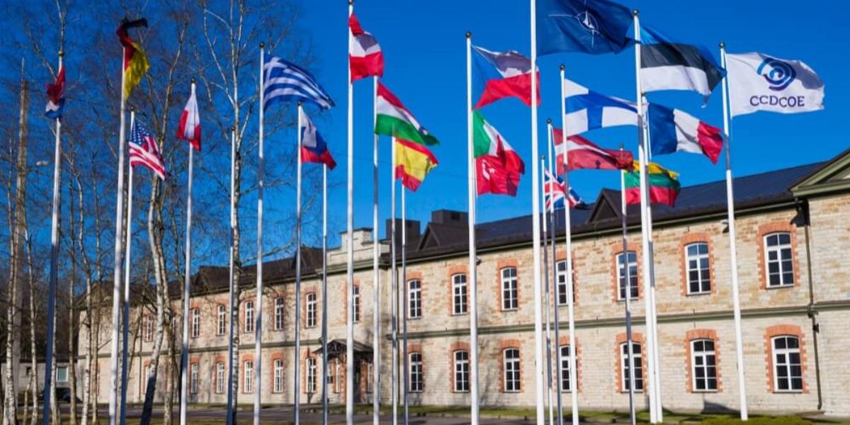 A NATO Együttműködési Kiberbiztonsági Kiválósági Központ épülete Tallinban 