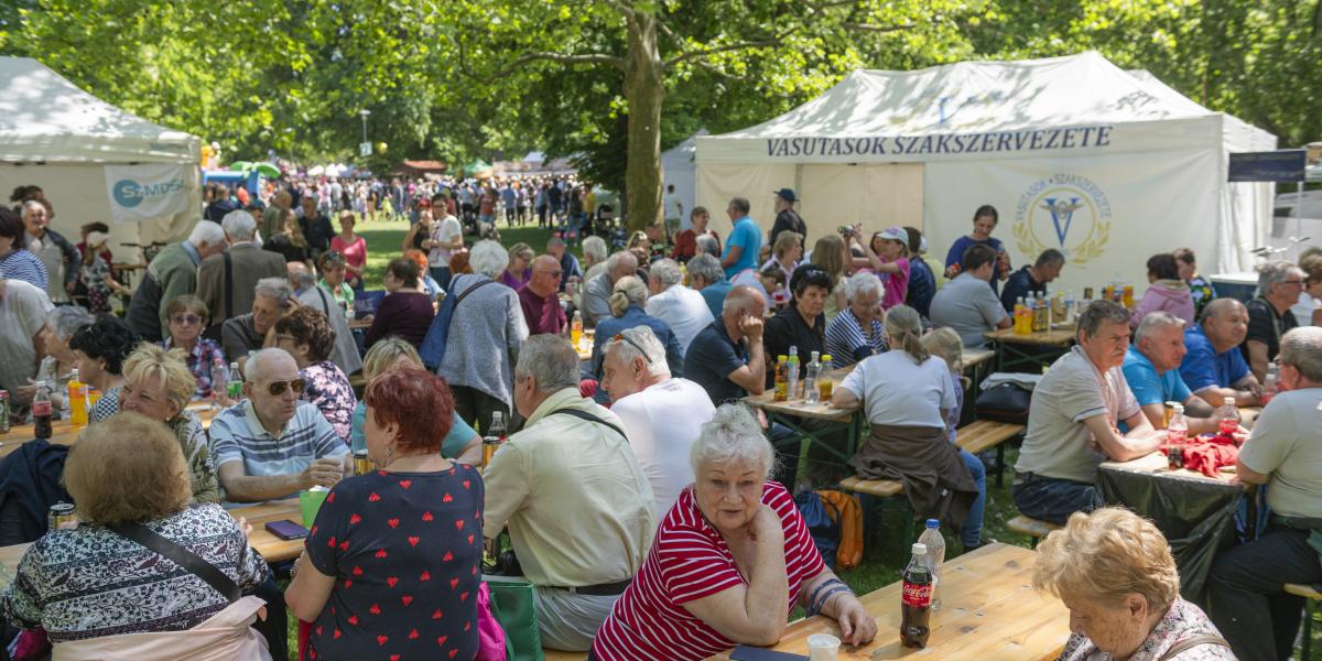 Majális a Városligetben 2024. május 1-jén.