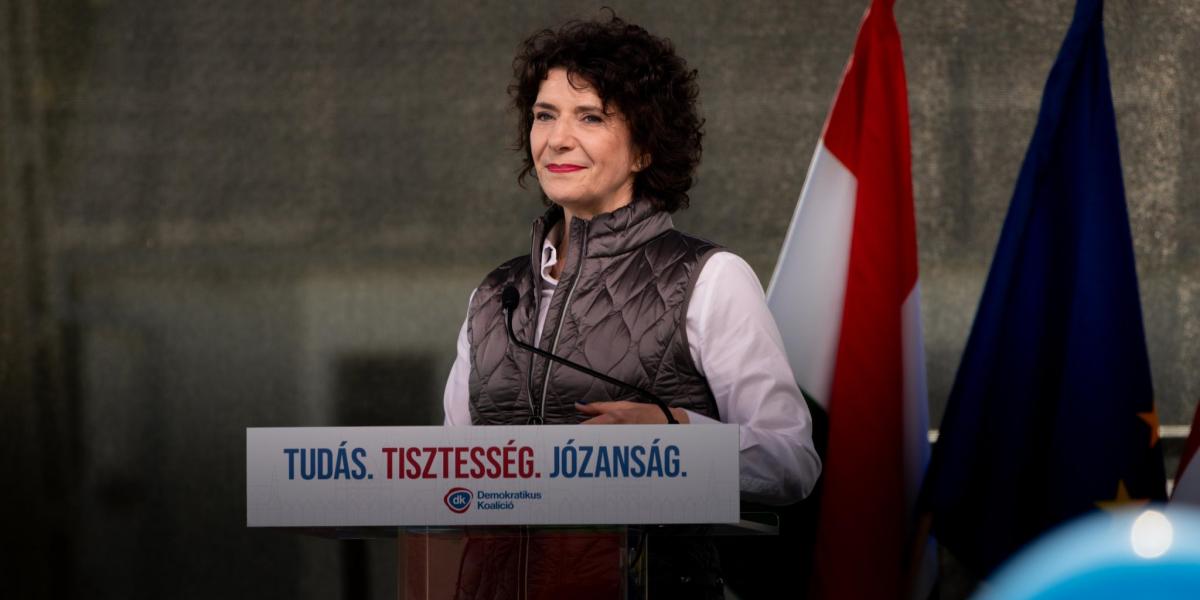 Dobrev Klára a kampányzárón