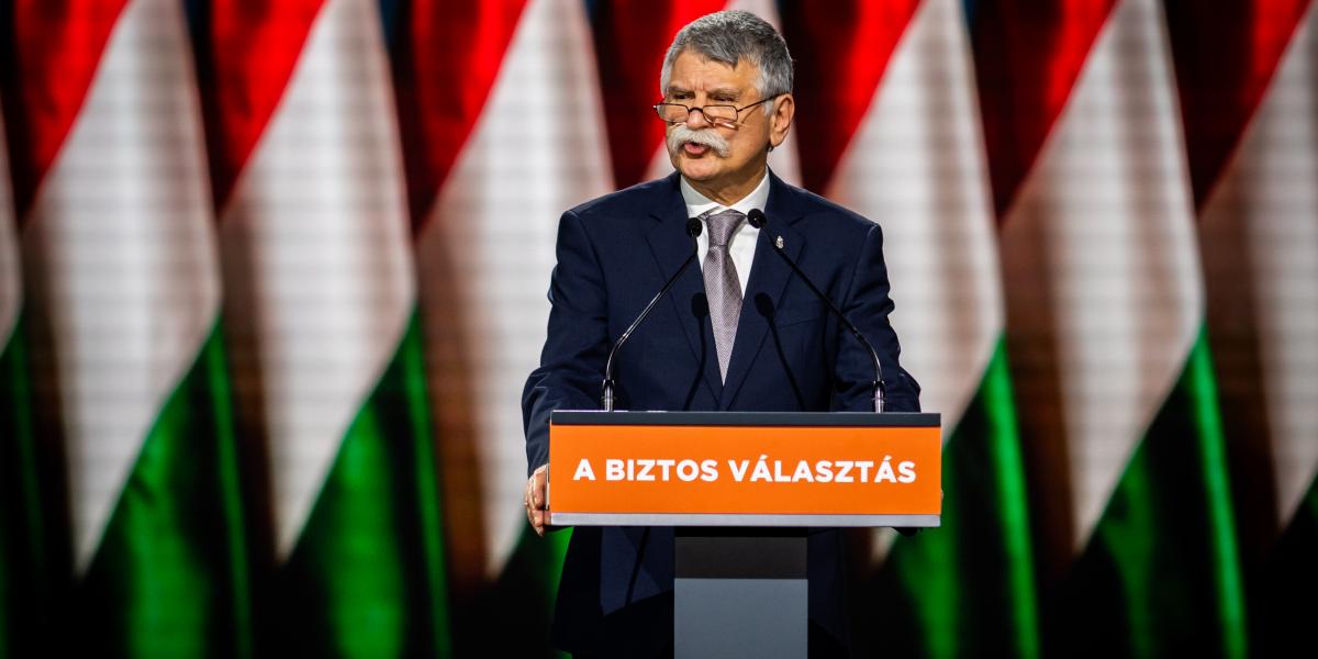 Kövér László a Fidesz Kongresszusán 2026. január 10-én.