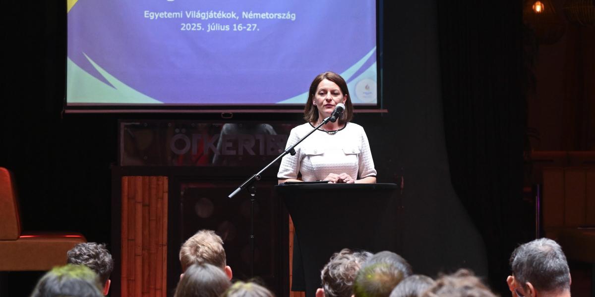 Pósánné Rácz Annamária, a Kulturális és Innovációs Minisztérium felsőoktatásért és felnőttképzésért felelős helyettes államtitkára