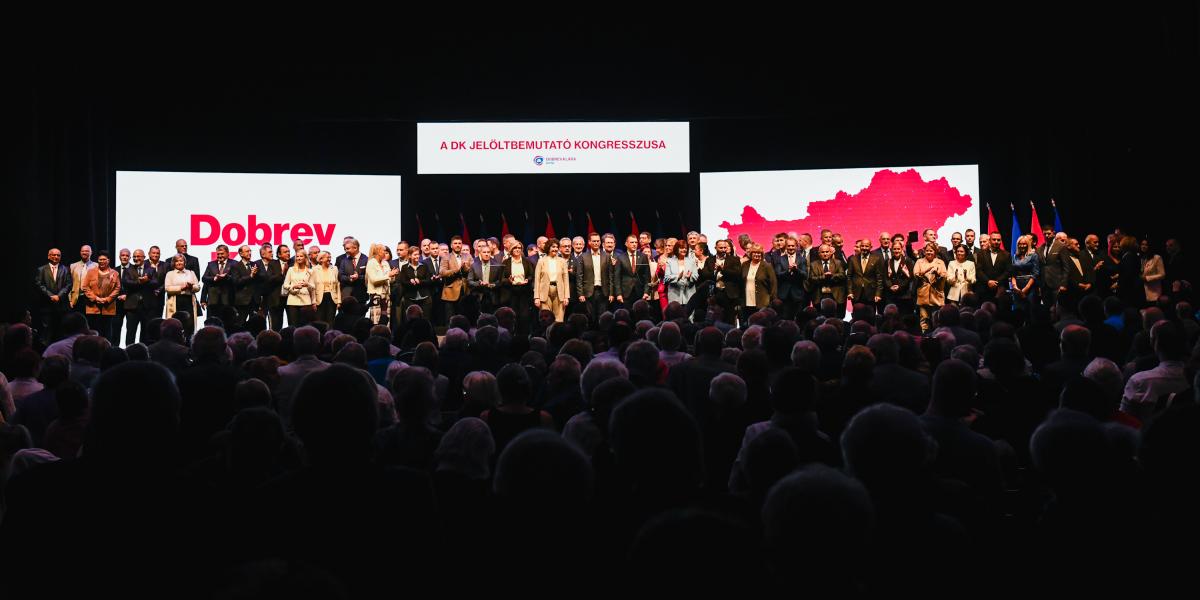 A Demokratikus Koalíció képviselőjelöltjeinek bemutatása 2025. október 5-én.