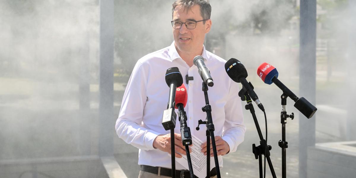 Karácsony Gergely a Városháza parkban 2026. június 19-én