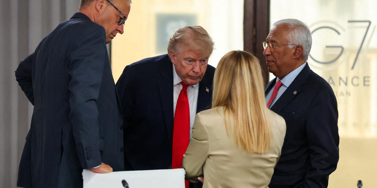 A G7-csúcson még sikerült elkerülni a közvetlen konfrontációt Trump és Meloni között. De nem tartott sokáig a nyugalom