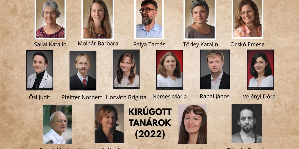A 15 elbocsátott (vagy távozott) tanár
„ünnepi” tablóképe – ők a legújabb
hétköznapi hőseink, bátorságukat csak
csodálhatjuk