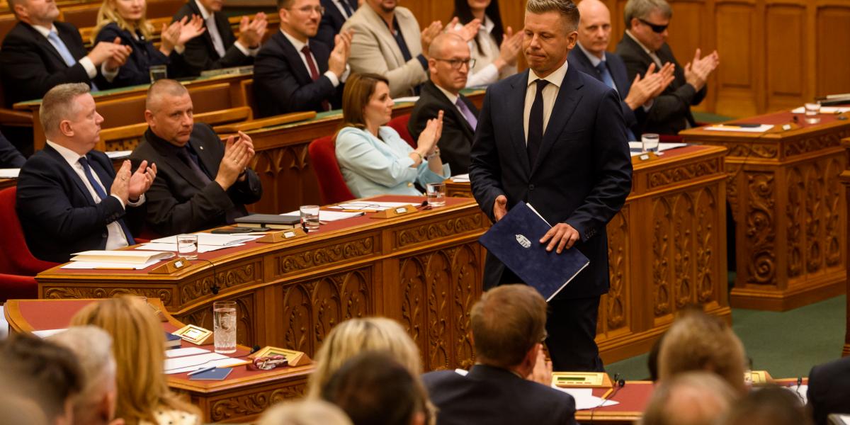 Magyar Péter az Országgyűlés rendkívüli ülésén július 13-án 