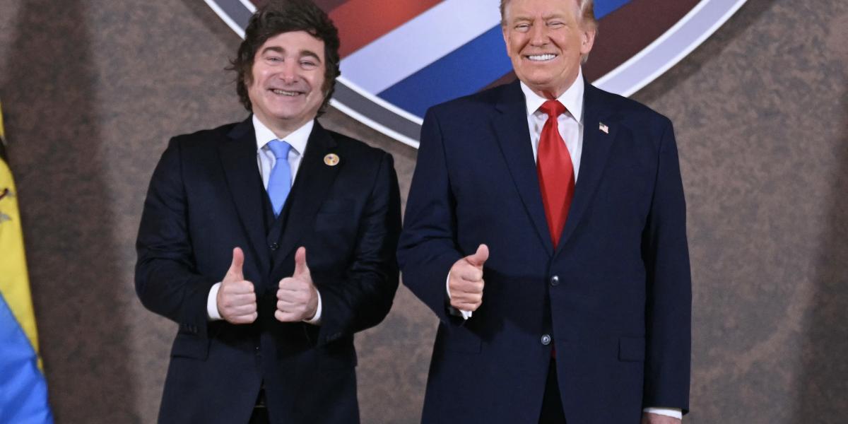 Javier Milei és Donald Trump 2026. március 7-én