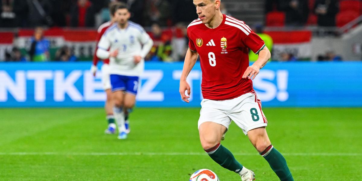 Vitális Milán a Magyarország - Görögország barátságos labdarúgó-mérkőzésen a Puskás Arénában 2026. március 31-én