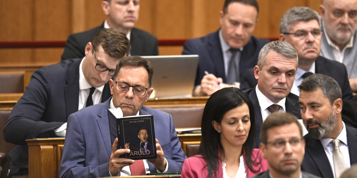 Pócs János, a Fidesz képviselője munka közben