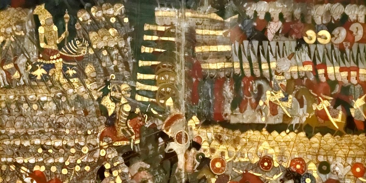 A mohácsi csata ábrázolása egykori török miniatúrán