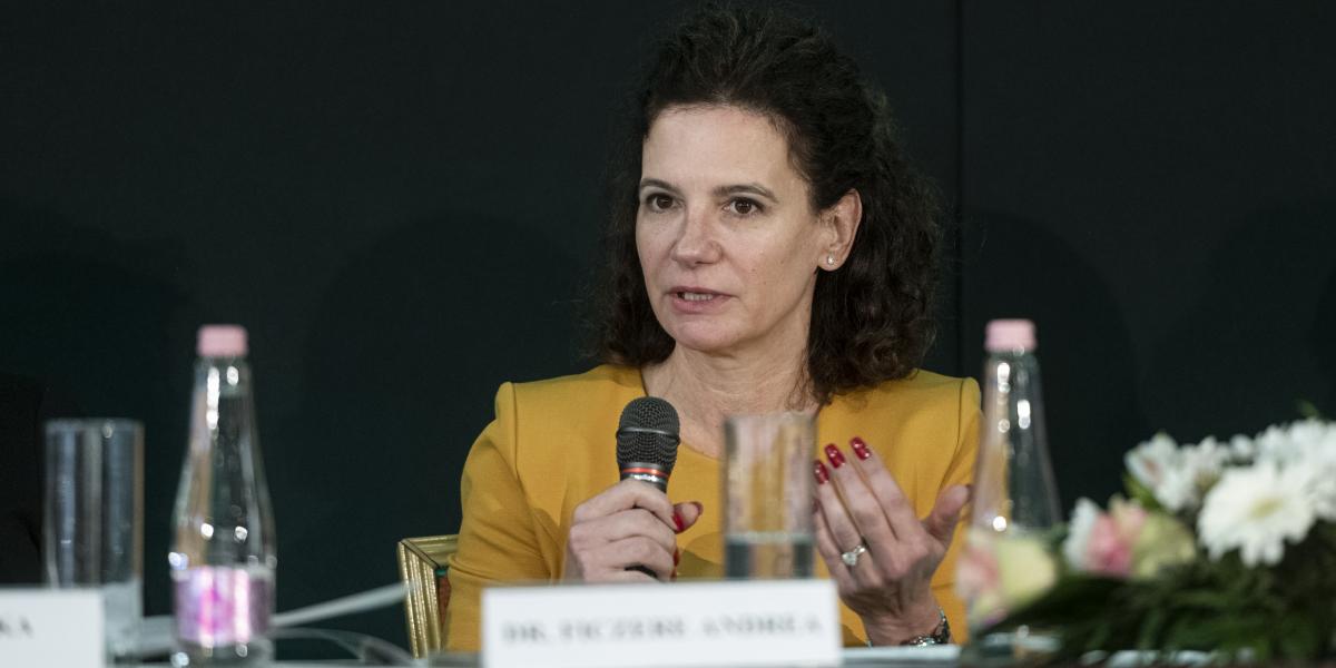 Ficzere Andrea a 2022-es kórházszövetségi konferencián