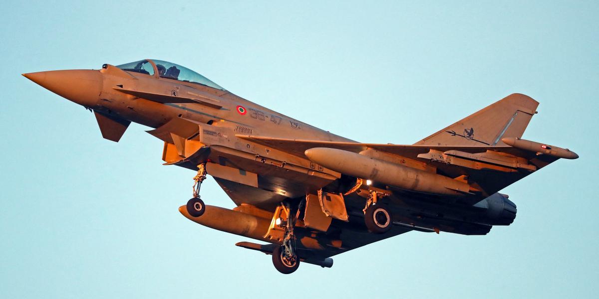 Az olasz Eurofighter egyik gépe - képünk illusztráció. 