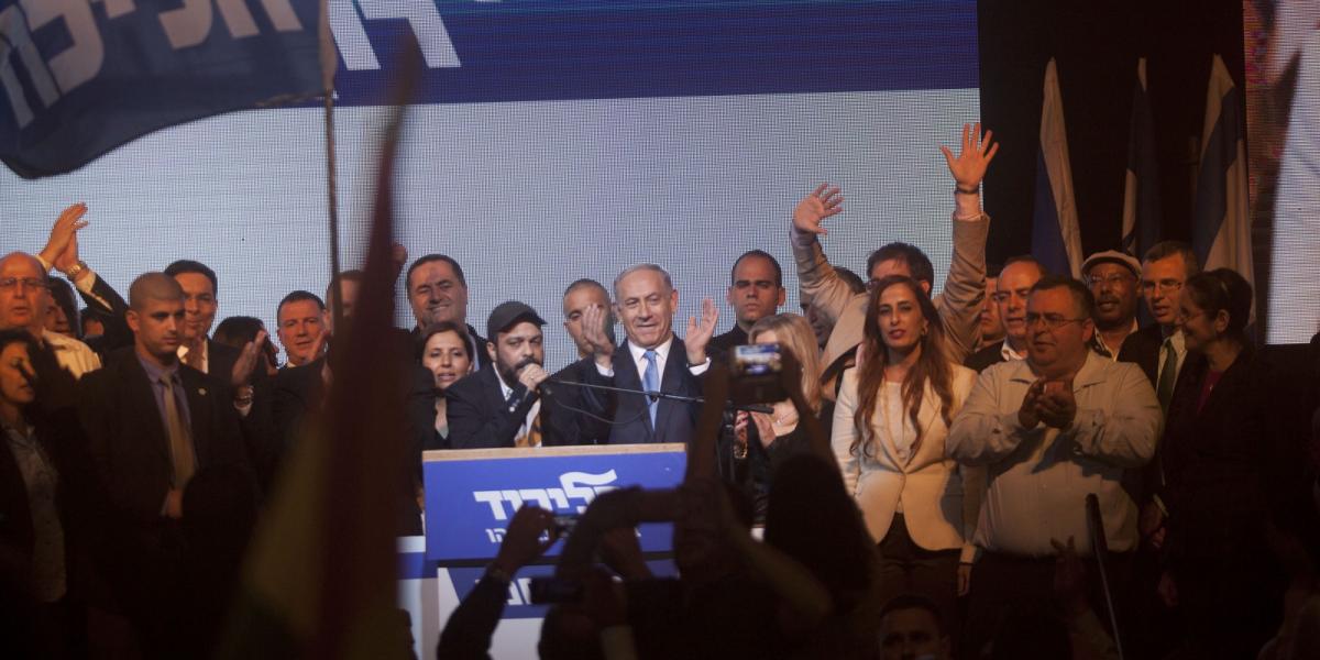 Netanjahu ünnepli választási sikerét. FOTÓ: Getty Images, Lior Mizrahi