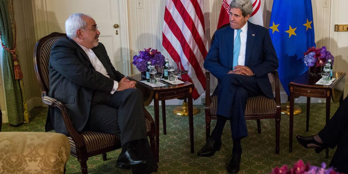 John Kerry amerikai és Mohammad Dzsavad Zarif iráni külügyminiszter FOTÓ: EUROPRESS/GETTY IMAGES/ANDREW BURTON