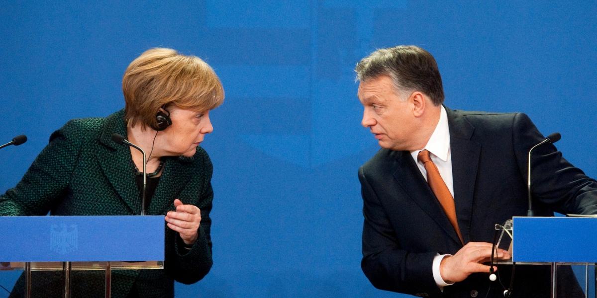 Nem hajoltak össze, ellenkezőleg, Merkel és Orbán több ügyben is értetlenül nézett egymásra Budapesten FOTÓ: TÓTH GERGŐ