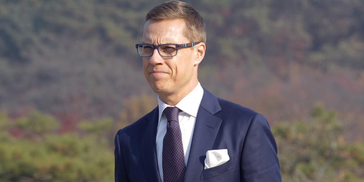 A képen Alexander Stubb finn kormányfő. FOTÓ: Chung Sung-Jun/Getty Images