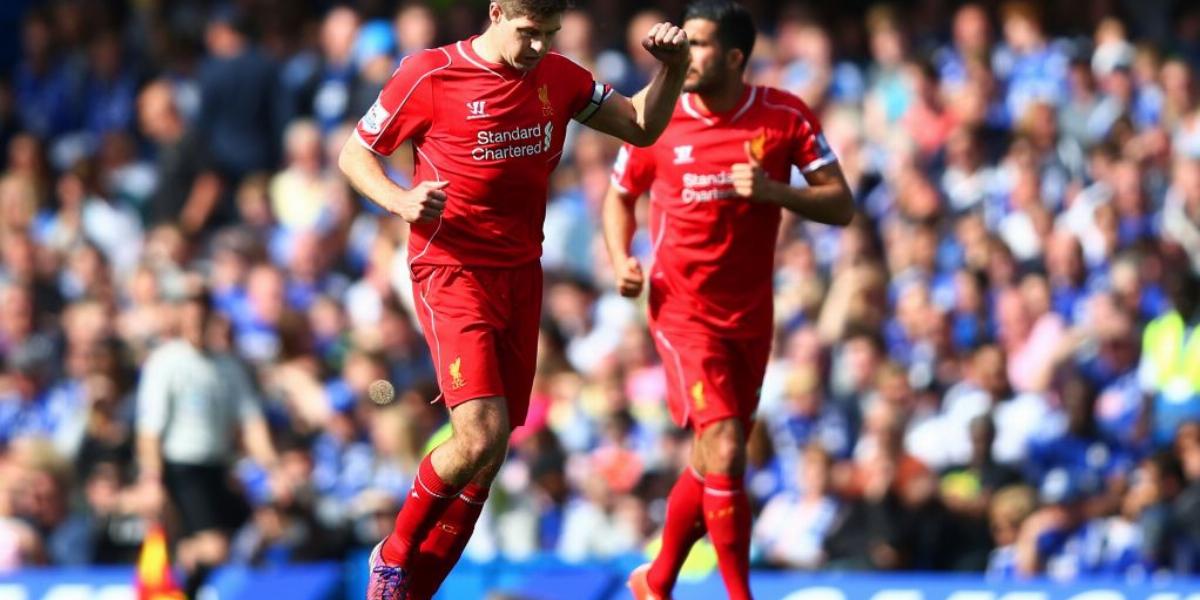 Steven Gerrard egyenlített FOTÓ: EUROPRESS/GETTY IMAGES/CLIVE ROSE