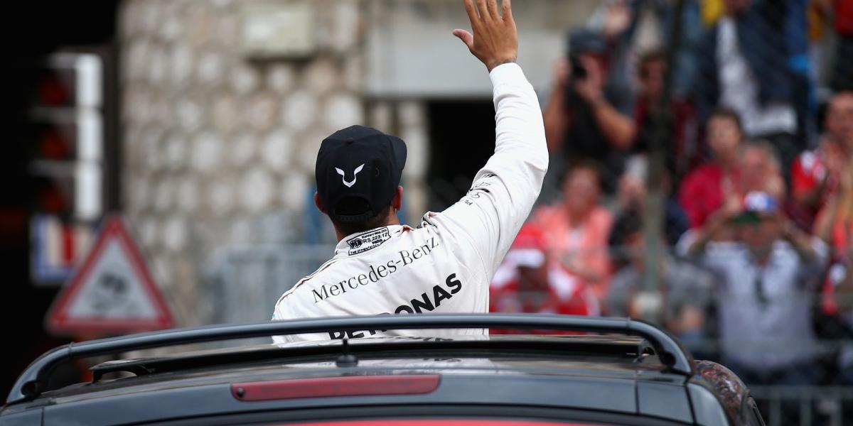 Hamilton a Monacói Nagydíjon. FOTÓ: Paul Gilham/Getty Images