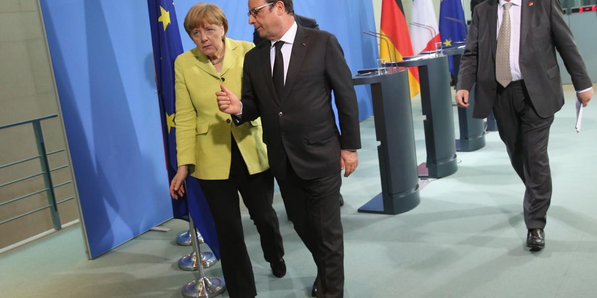 Angela Merkel, Francois Hollande és Jean-Claude Juncker. FOTÓ: Sean Gallup
Getty Images